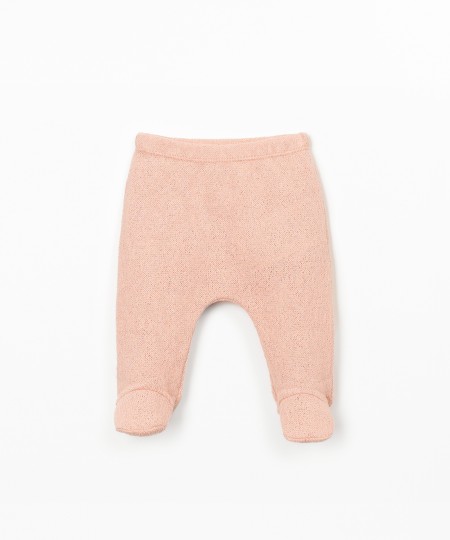 Leggings em mistura de fibras naturais e fibras recicladas