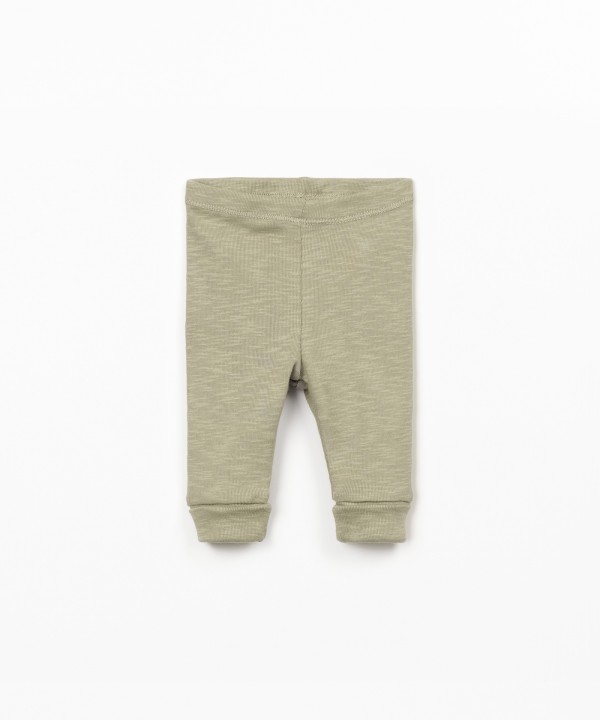 Plain leggings in organic cotton