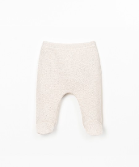 Leggings em mistura de fibras naturais e fibras recicladas