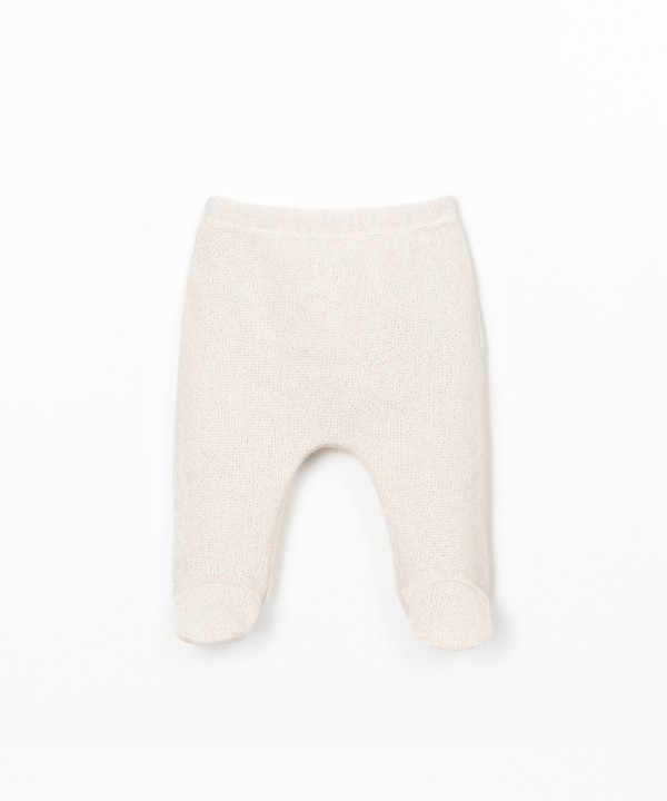 Leggings em mistura de fibras naturais e fibras recicladas