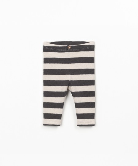 Leggings com padrão de riscas