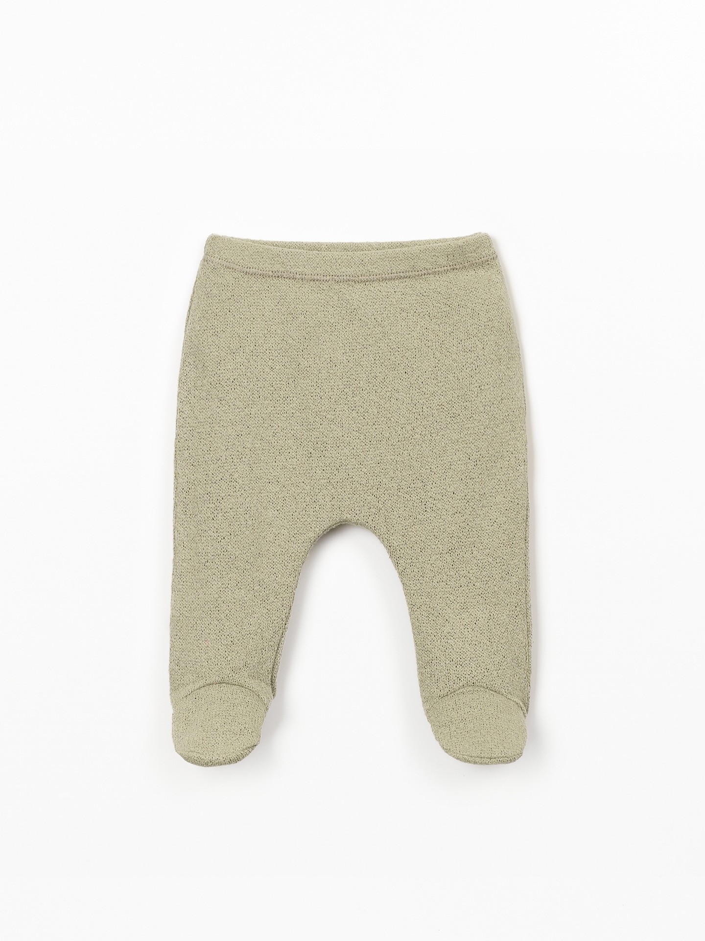 Leggings em mistura de fibras naturais e fibras recicladas