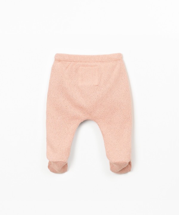 Leggings em mistura de fibras naturais e fibras recicladas