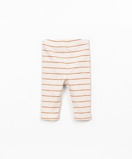 Leggings de algodón orgánico con rayas