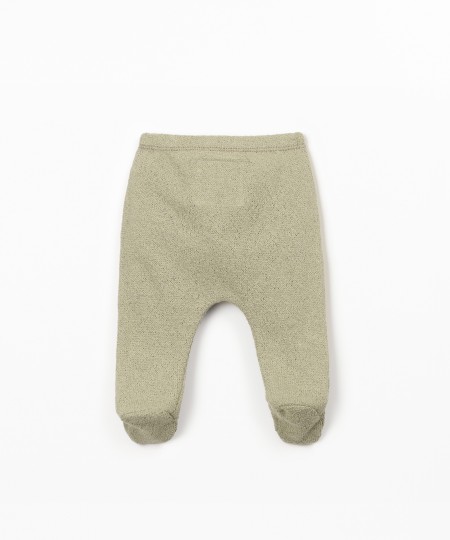 Leggings em mistura de fibras naturais e fibras recicladas