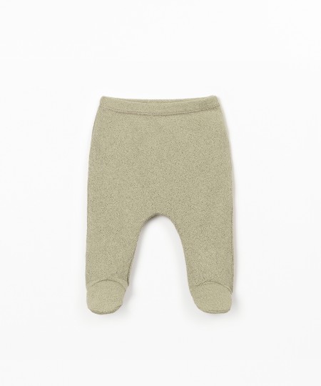 Leggings em mistura de fibras naturais e fibras recicladas