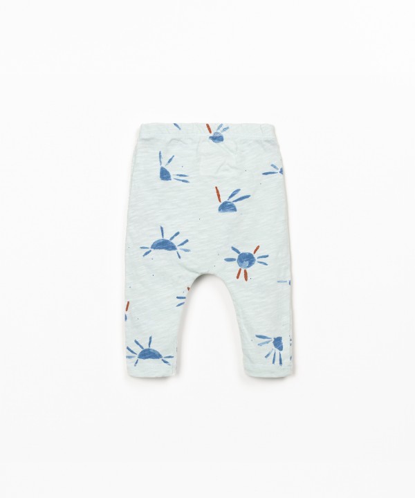 Leggings com estampado de sol