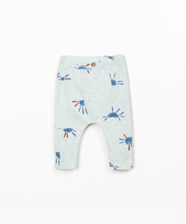 Leggings com estampado de sol