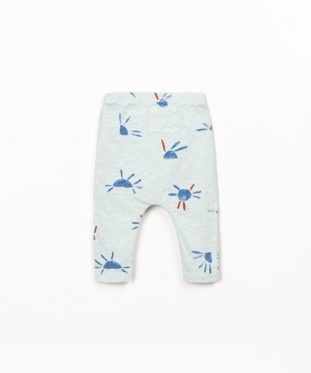 Leggings com estampado de sol
