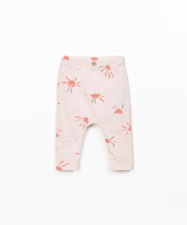 Leggings com estampado de sol
