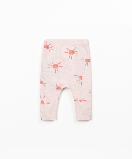 Leggings com estampado de sol