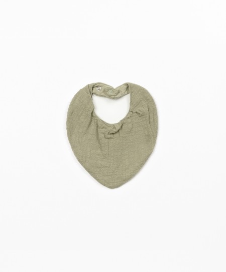 Babete de tecido em algodão orgânico e algodão reciclado