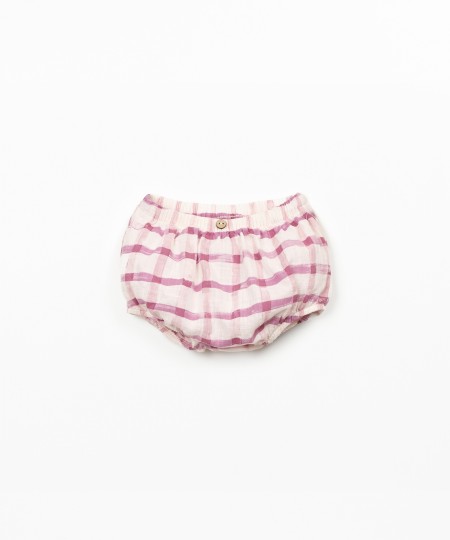 Organic cotton fabric shorts with print