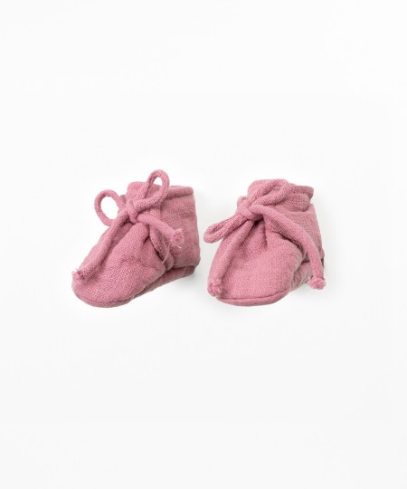 Sapatos de tecido em algod�o org�nico 