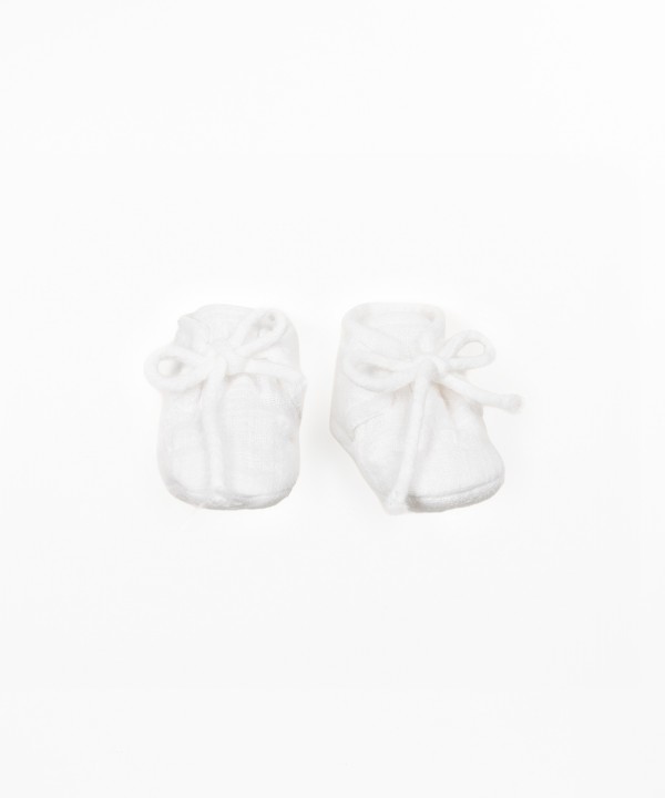 Sapatos de tecido em algodão orgânico