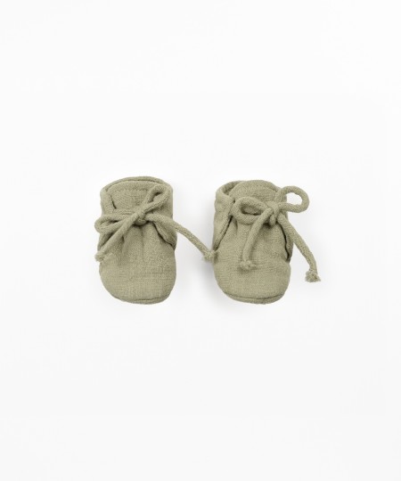 Sapatos de tecido em algodão orgânico