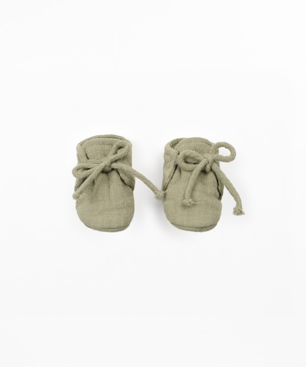 Sapatos de tecido em algodão orgânico