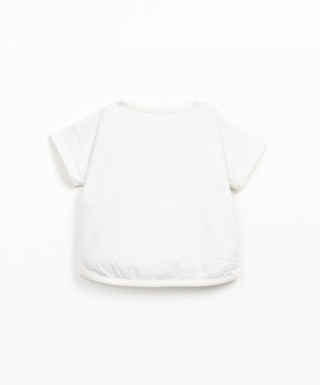 T-shirt in maglina misto cotone biologico e cotone riciclato