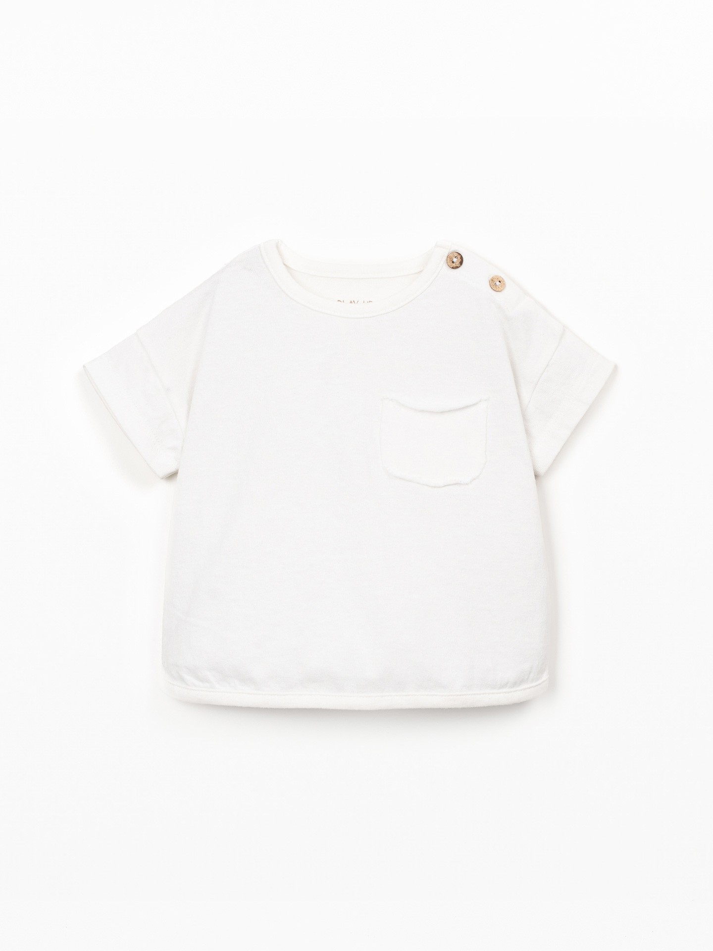 Jersey t-shirt in organic and recycled cotton blend