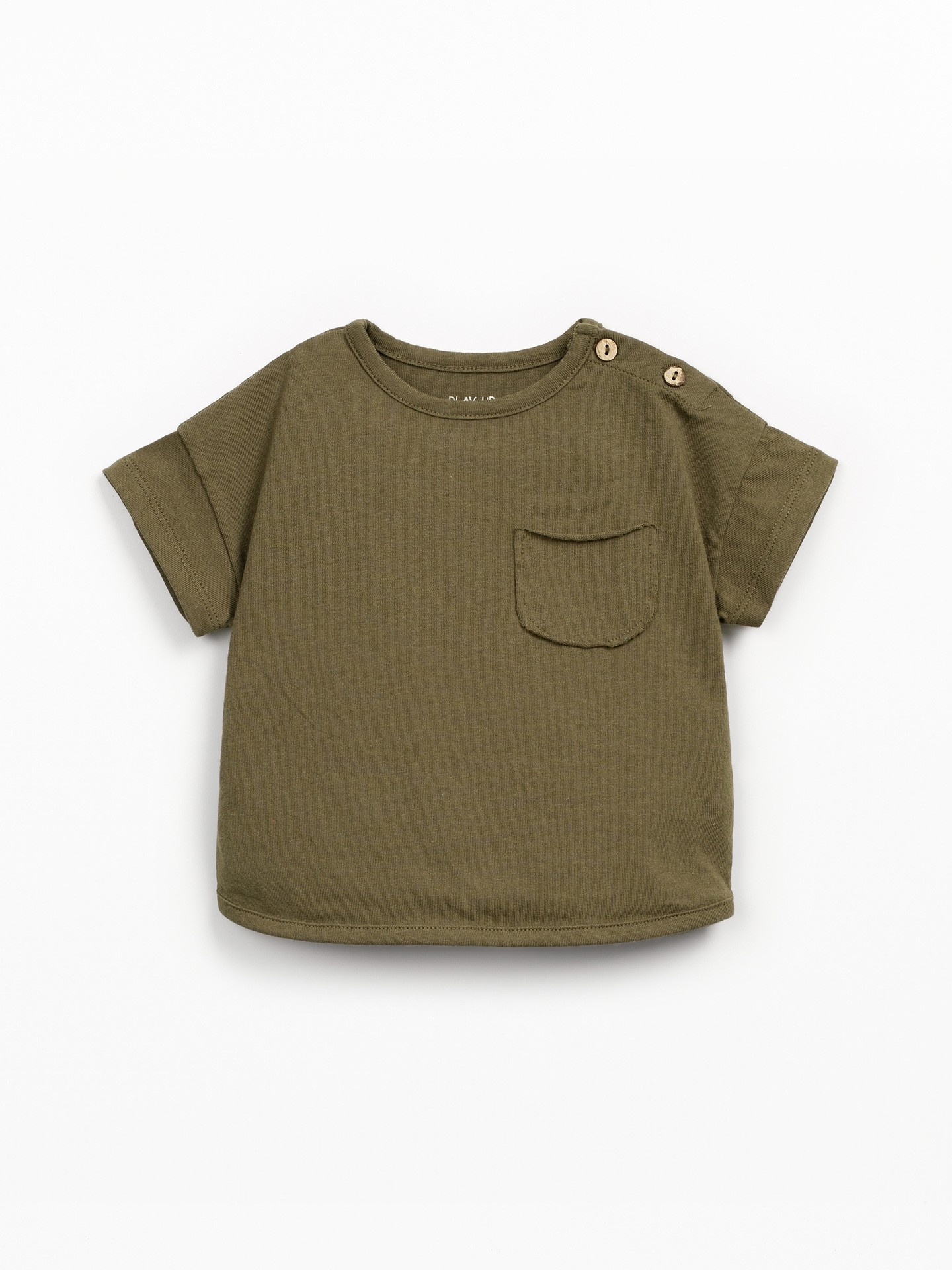 Jersey t-shirt in organic and recycled cotton blend