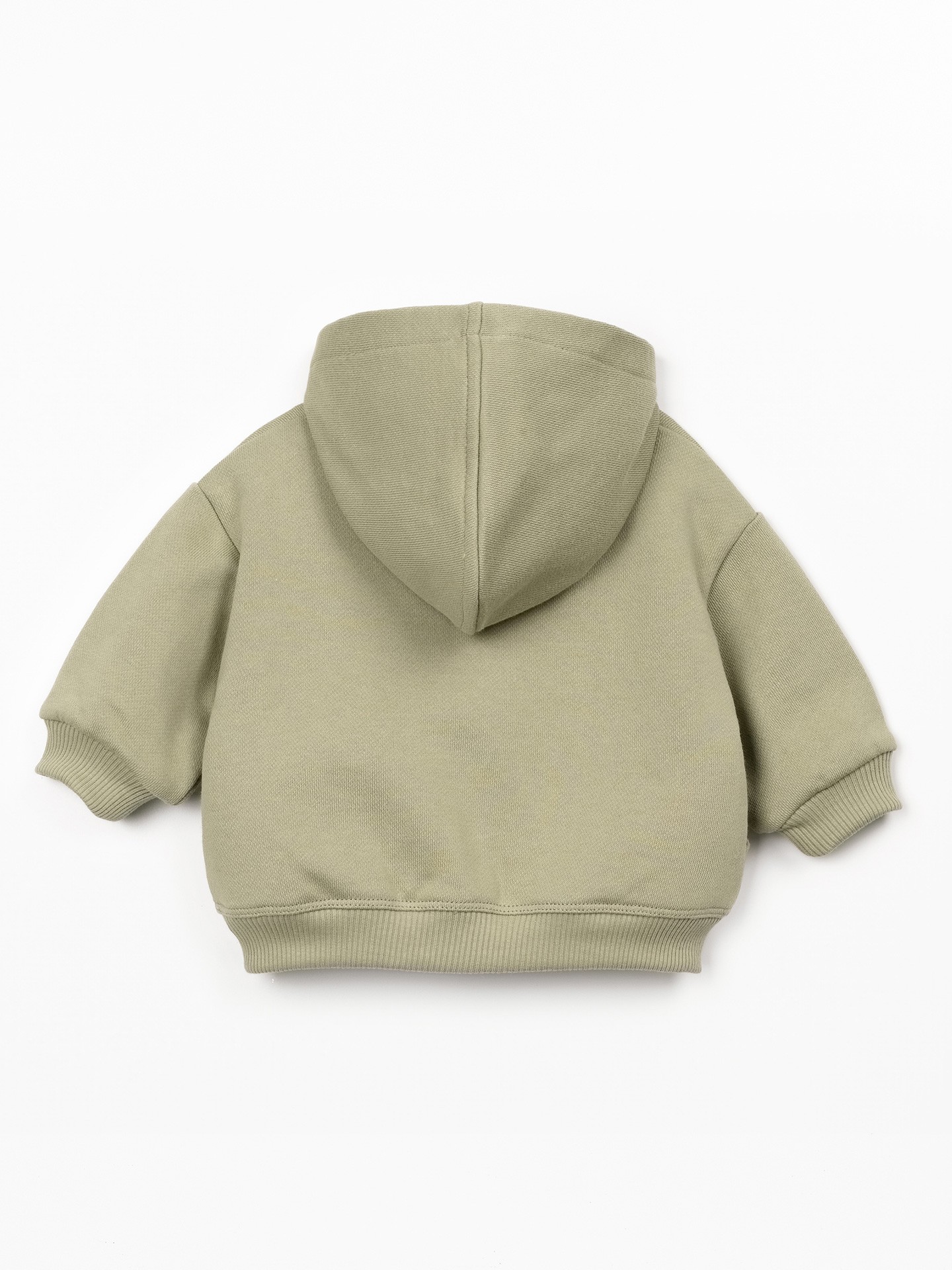 Jacket with zip fastening and hood