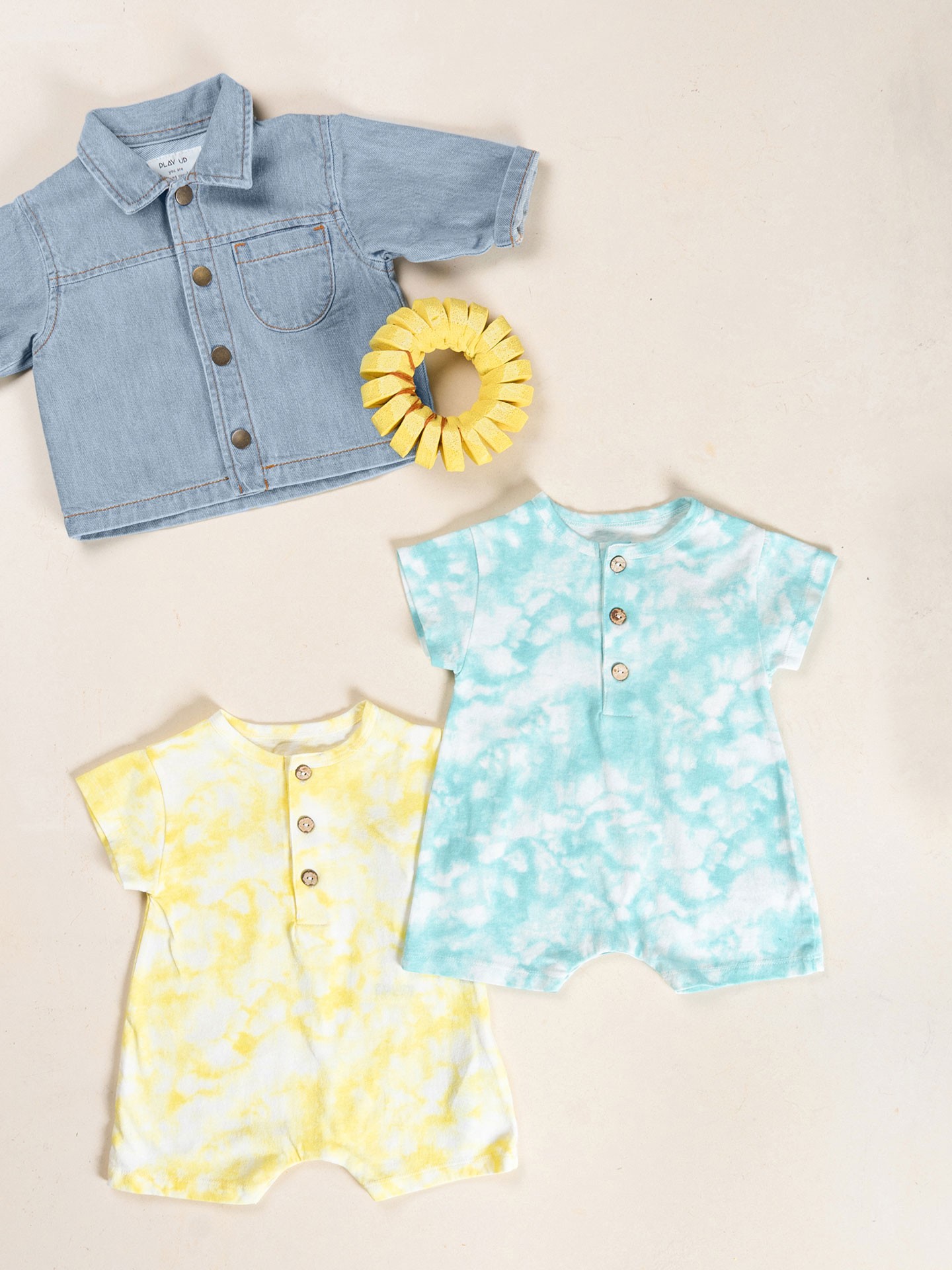 Macacão de malha com mistura de fibras naturais e fibras recicladas