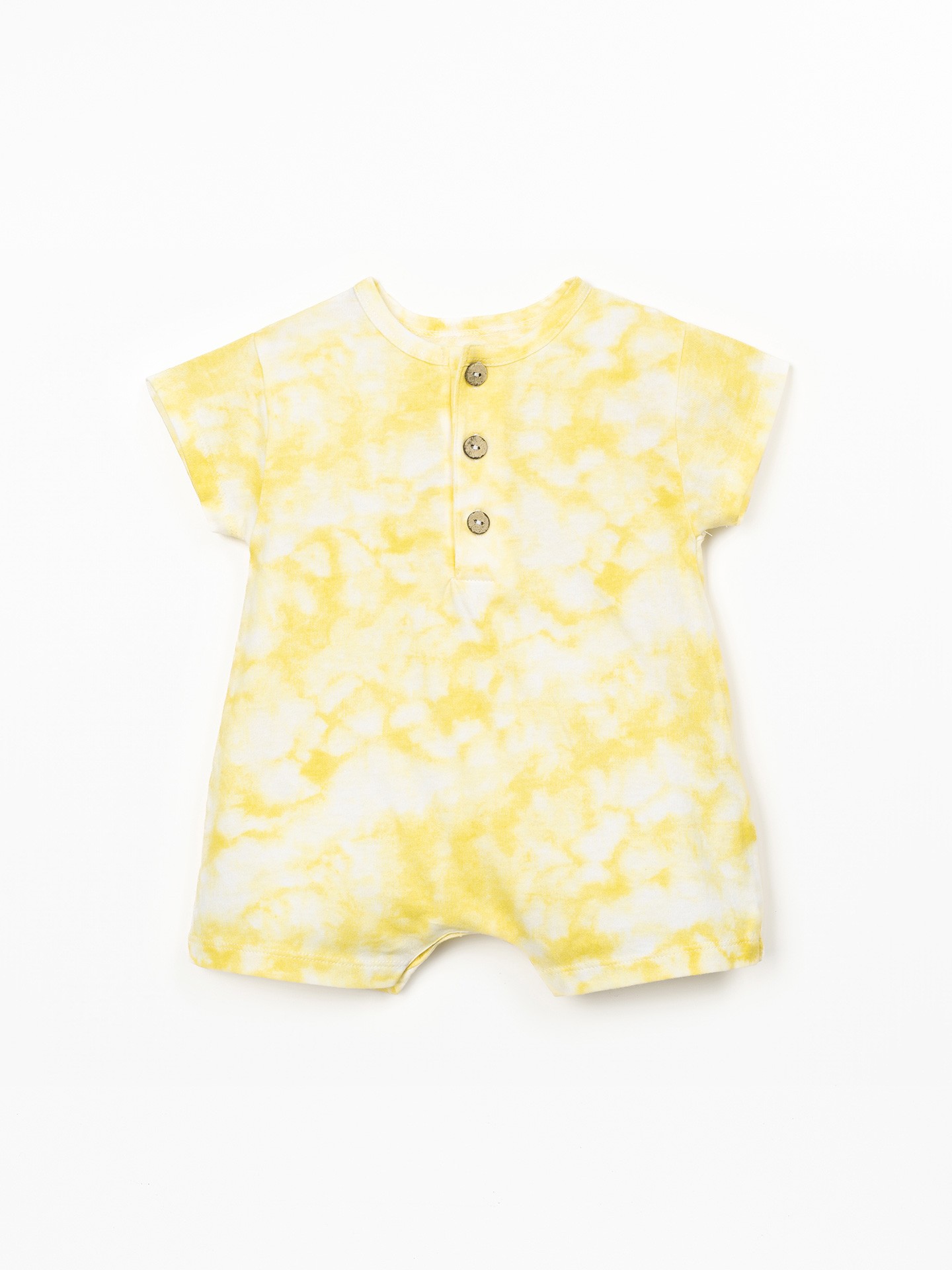 Macacão de malha com mistura de fibras naturais e fibras recicladas