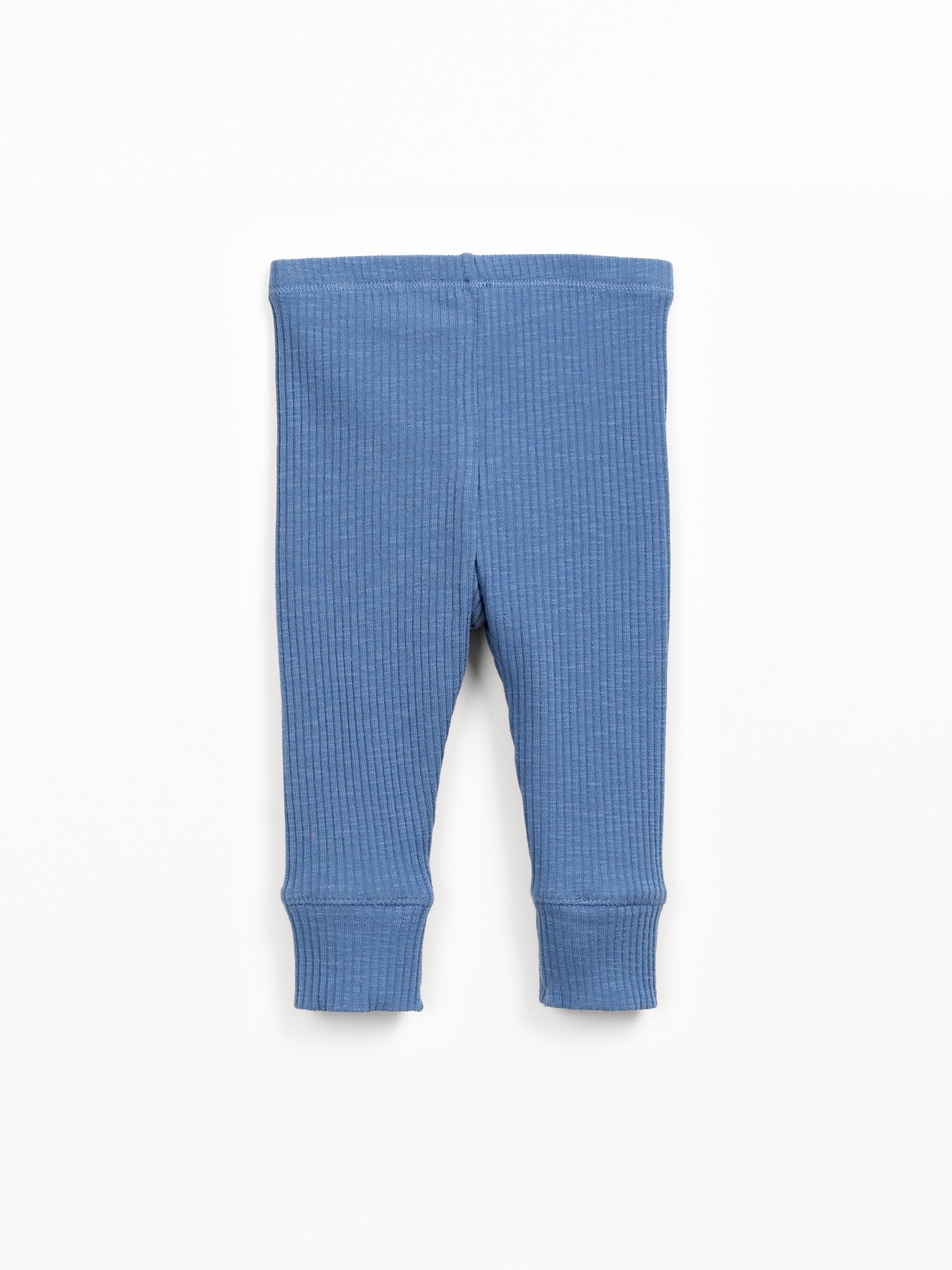 Leggings de malha com nervuras