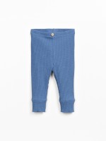 Leggings de malha com nervuras 