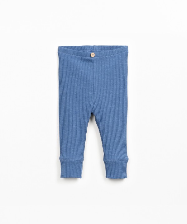 Ribbed knit leggings