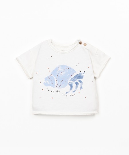 T-shirt con stampa frontale