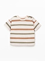 T-shirt com padrão de riscas T-shirt com padrão de riscas