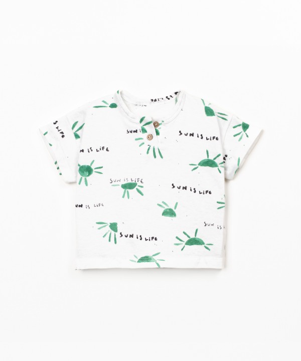 T-shirt anti-UV com estampado