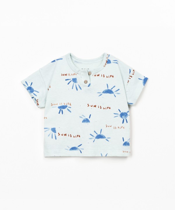 T-shirt anti-UV com estampado