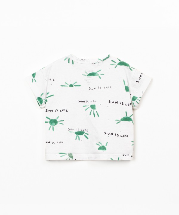 T-shirt anti-UV com estampado
