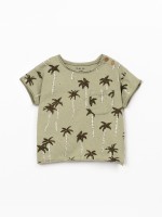 T-shirt with palm tree print