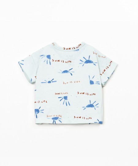 T-shirt anti-UV com estampado