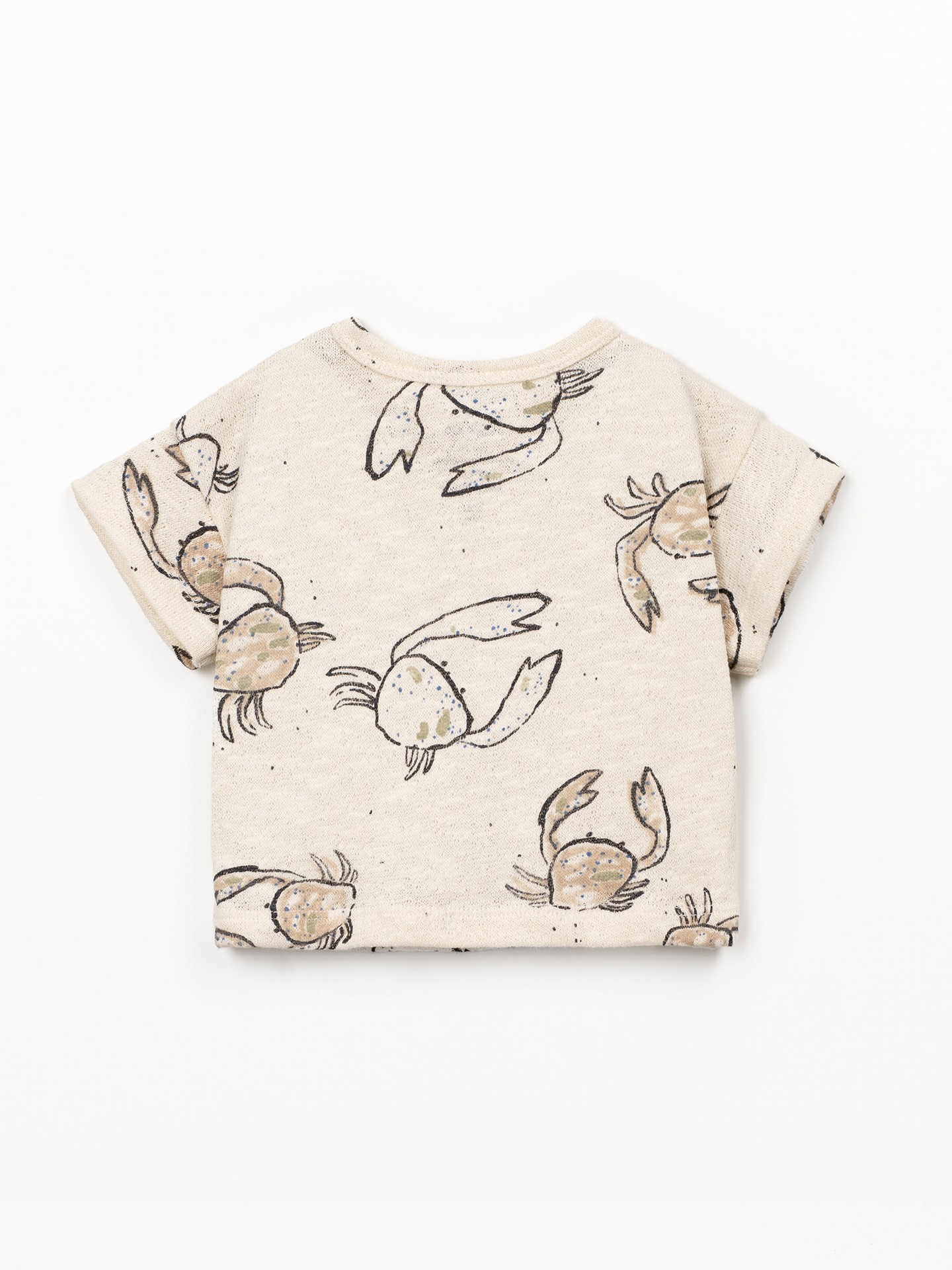 T-shirt com fibras naturais