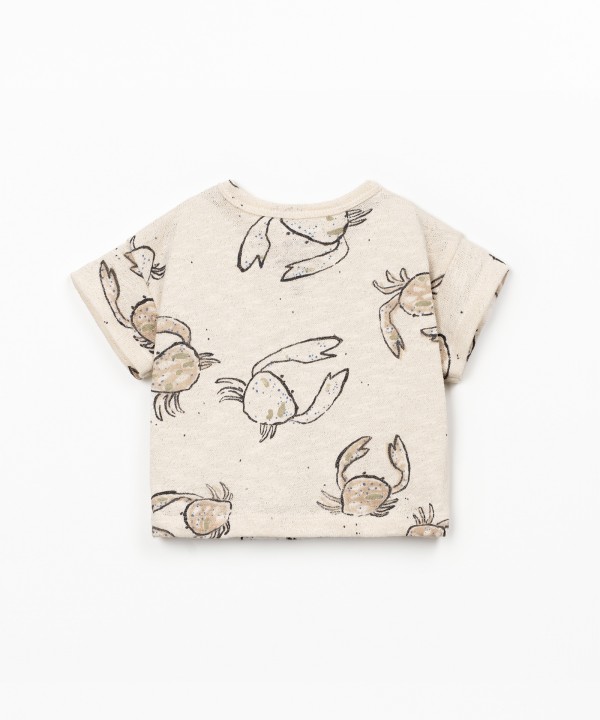 T-shirt com fibras naturais