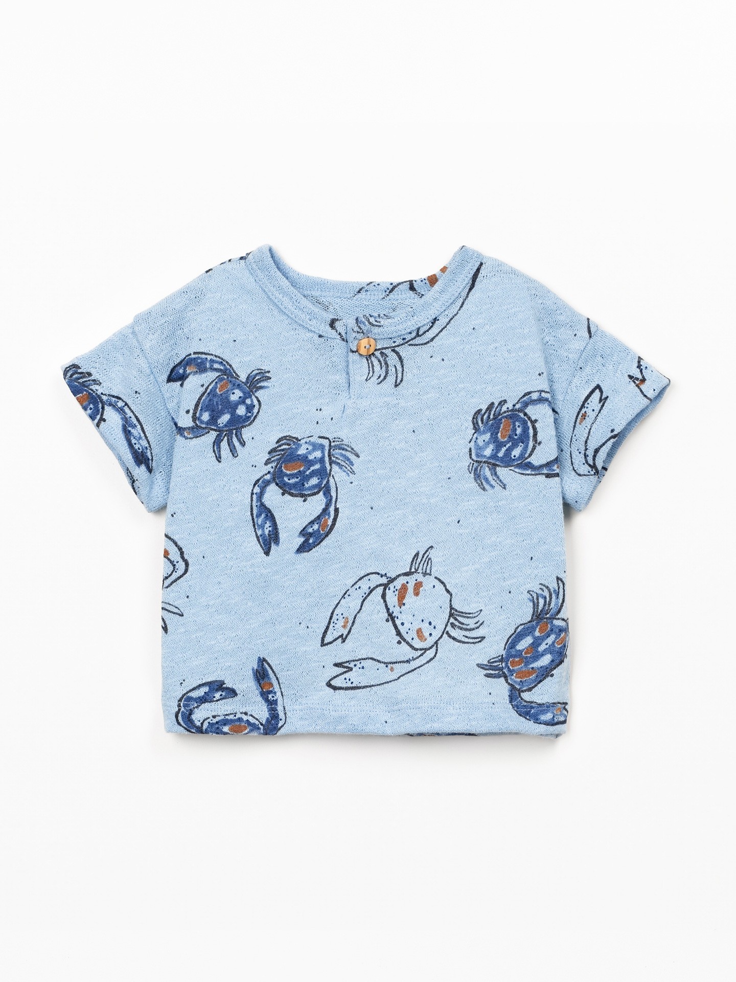 T-shirt com fibras naturais