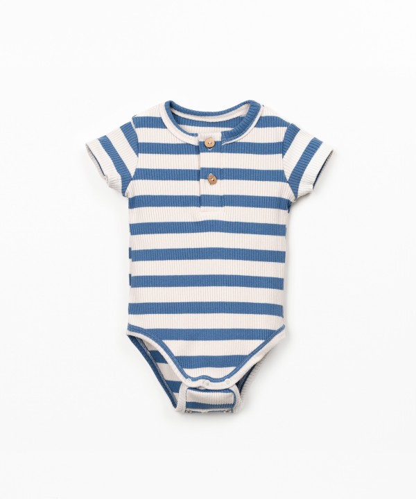 Striped pattern bodysuit