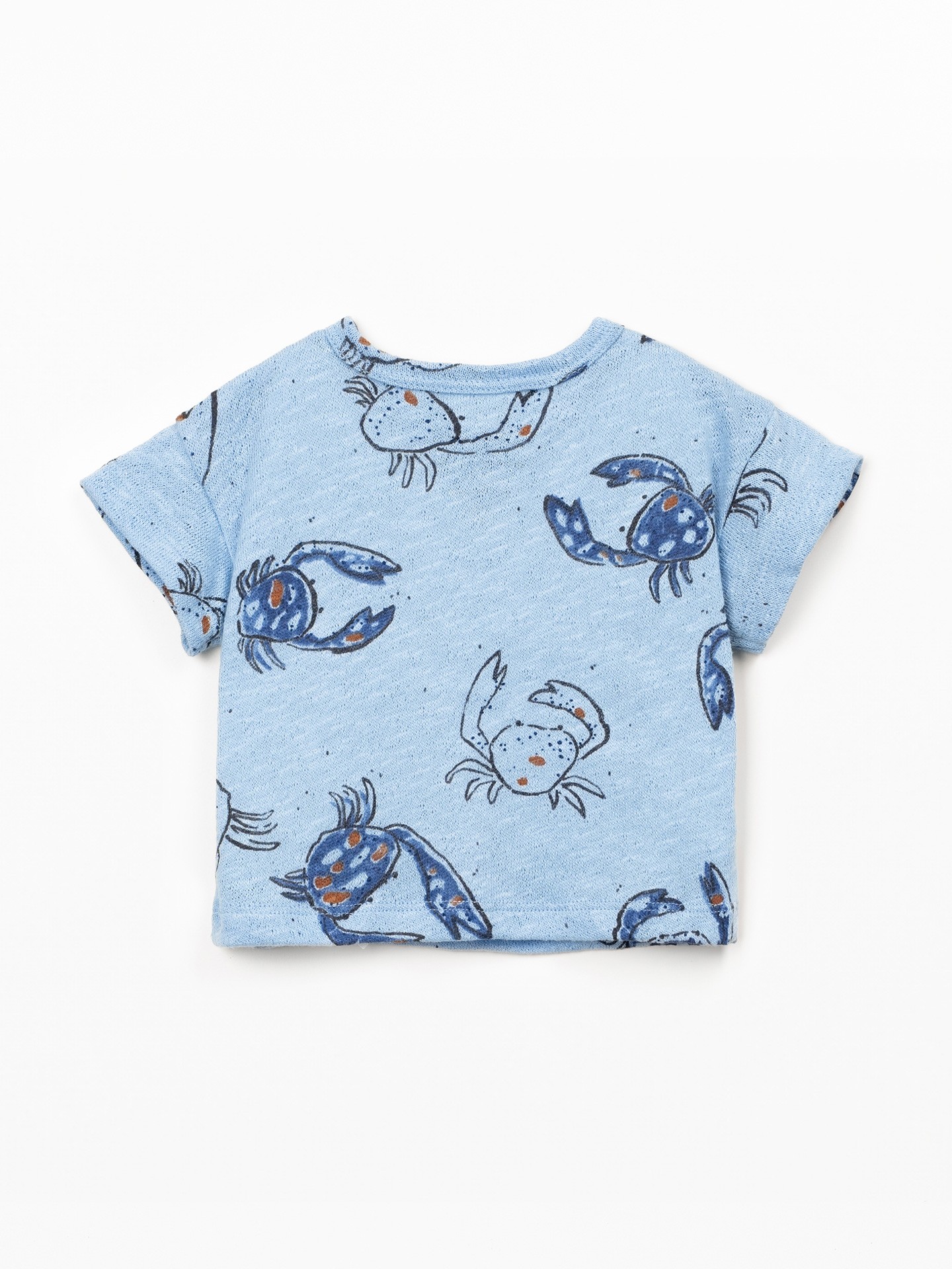 T-shirt com fibras naturais