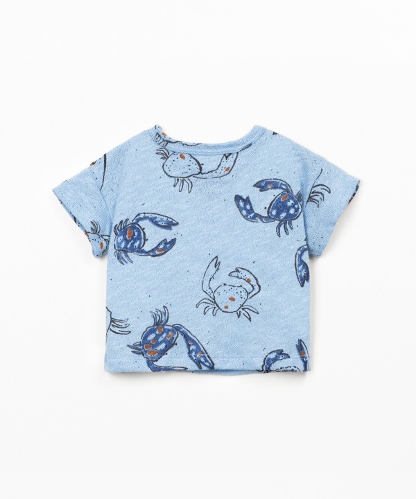 T-shirt com fibras naturais