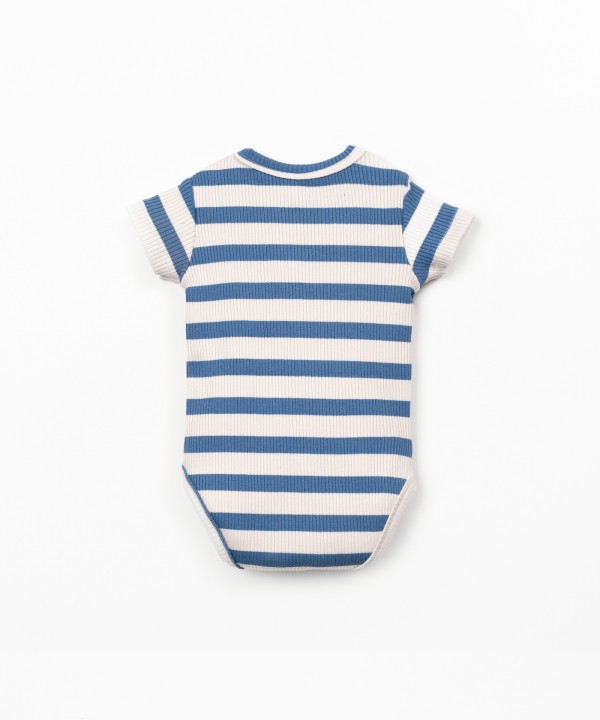 Striped pattern bodysuit