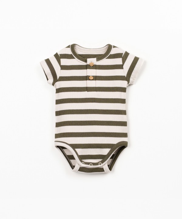 Striped pattern bodysuit