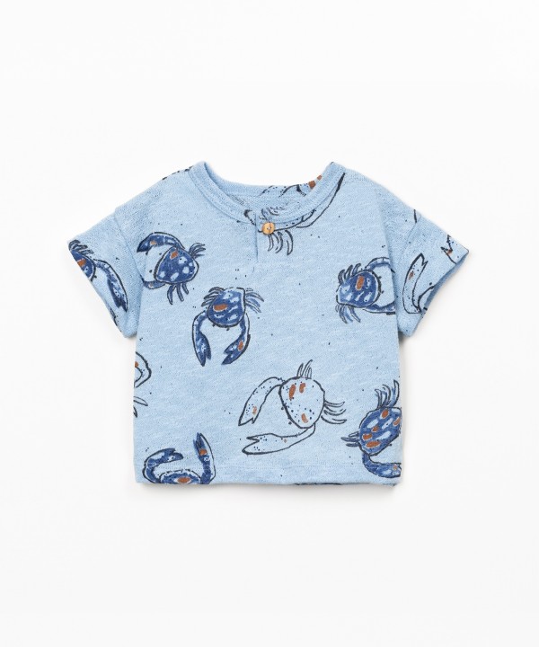 T-shirt com fibras naturais