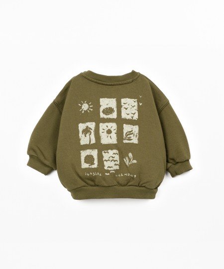 Organic cotton knit sweater