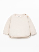 Camisola de malha com fibras recicladas