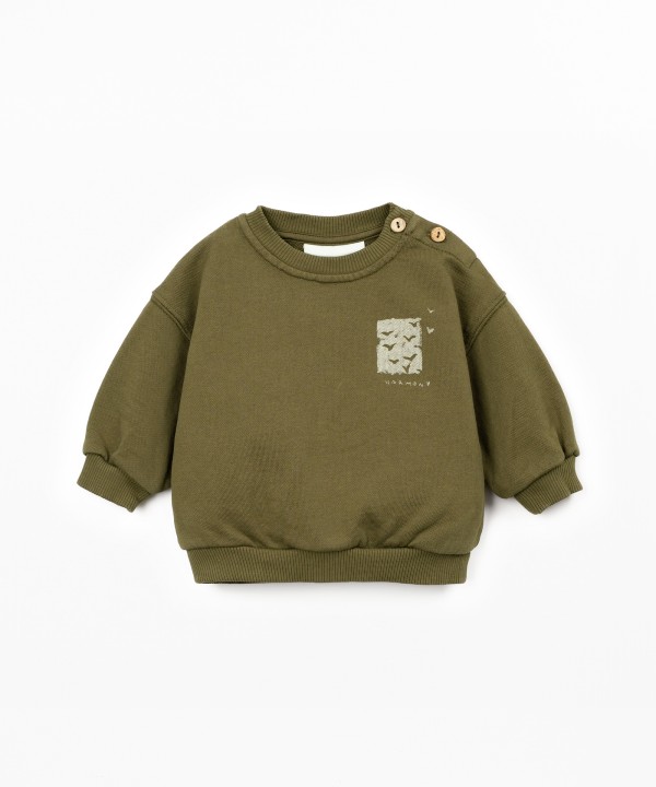 Organic cotton knit sweater