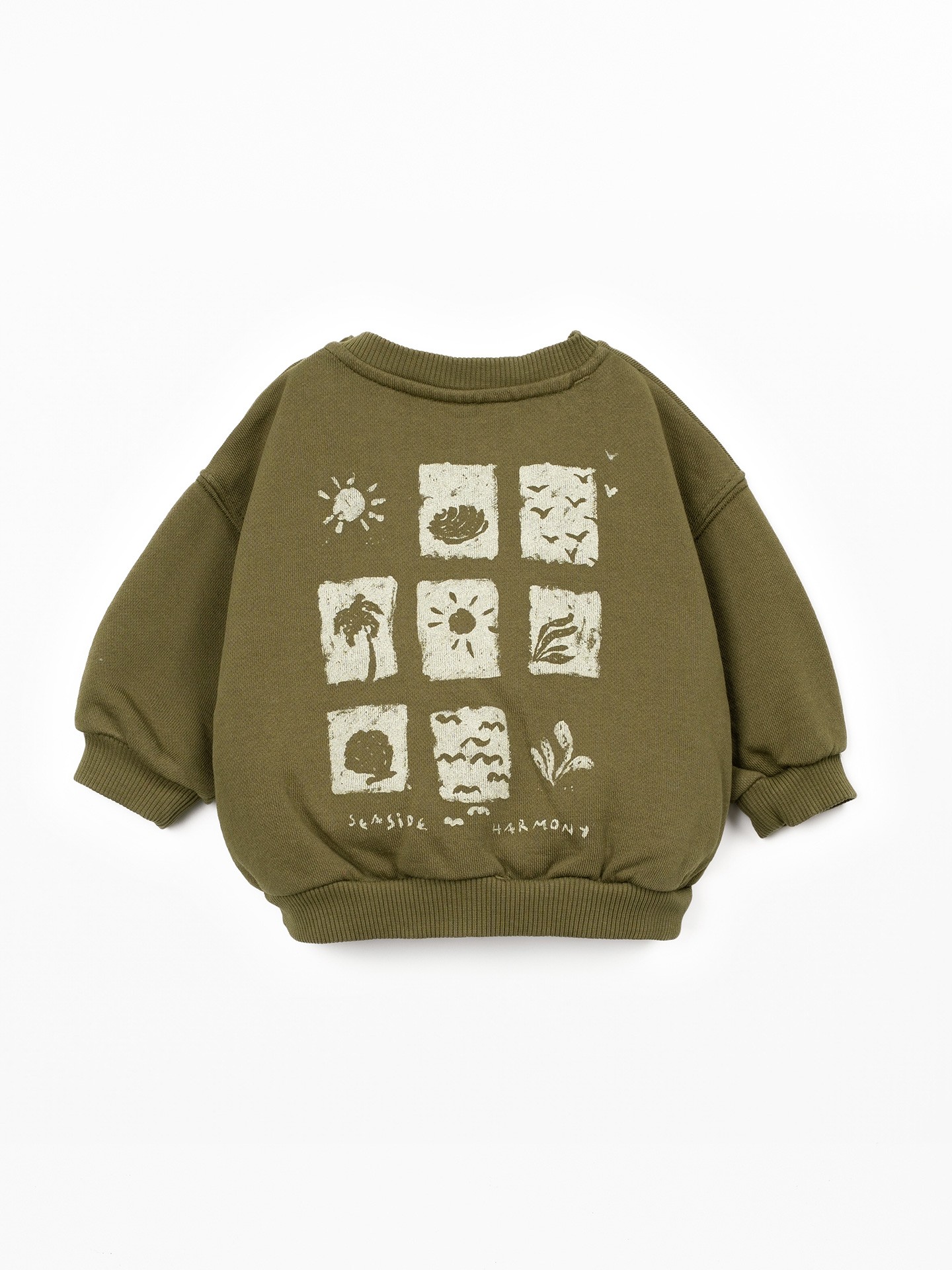 Organic cotton knit sweater